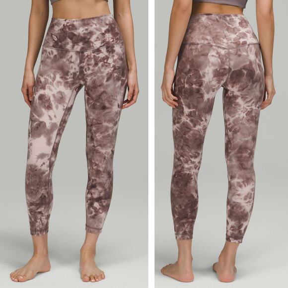 lululemon athletica Pants - LULULEMON Align High-Rise Pant 25" Sz 8 Diamond Dye Mink Bery Lunar Rock Shadow